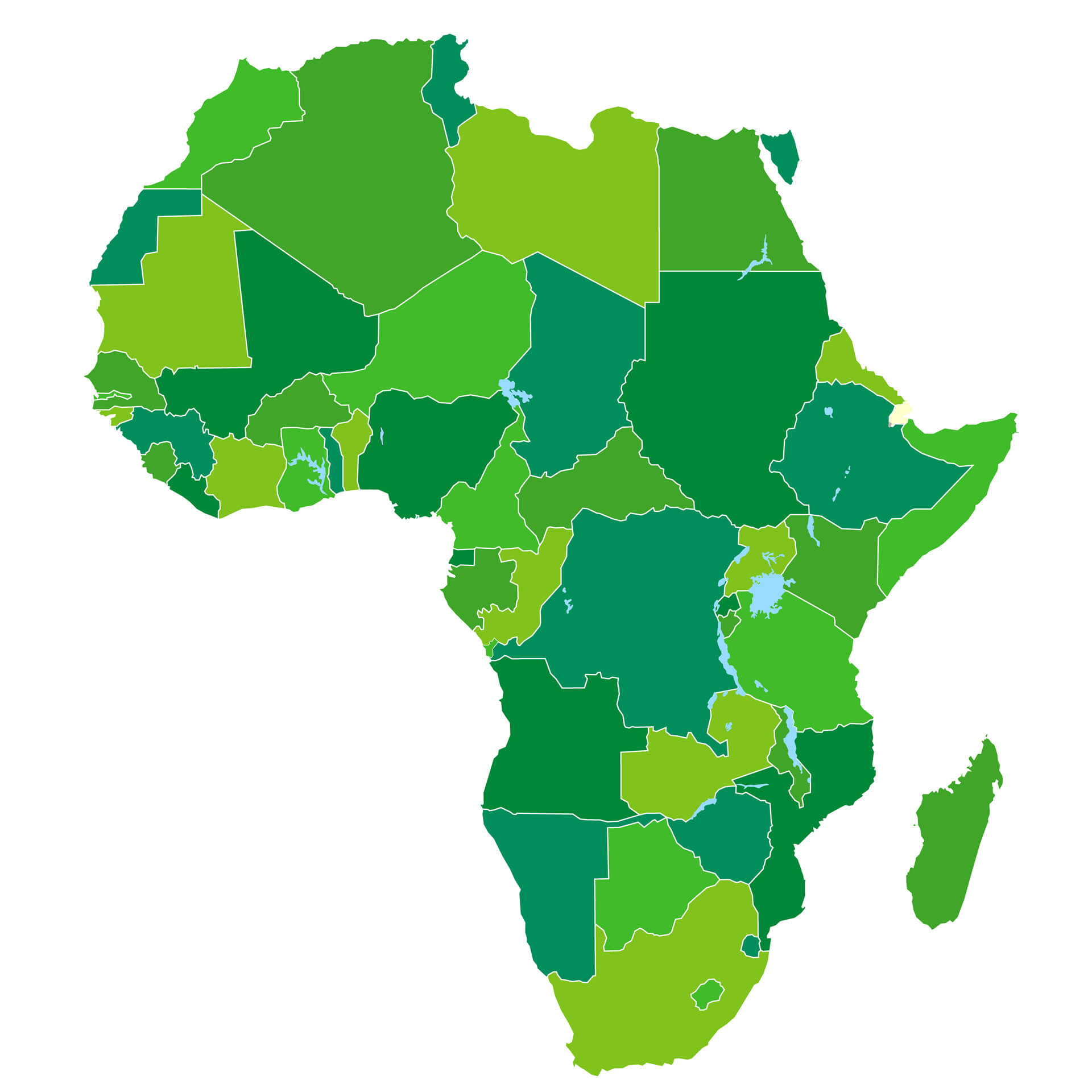 Afrika boş harita